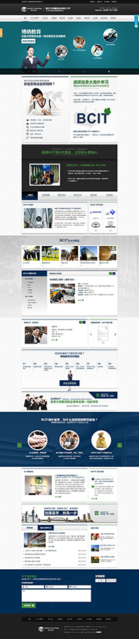 廣州博納教育行業營銷型網站建設案例